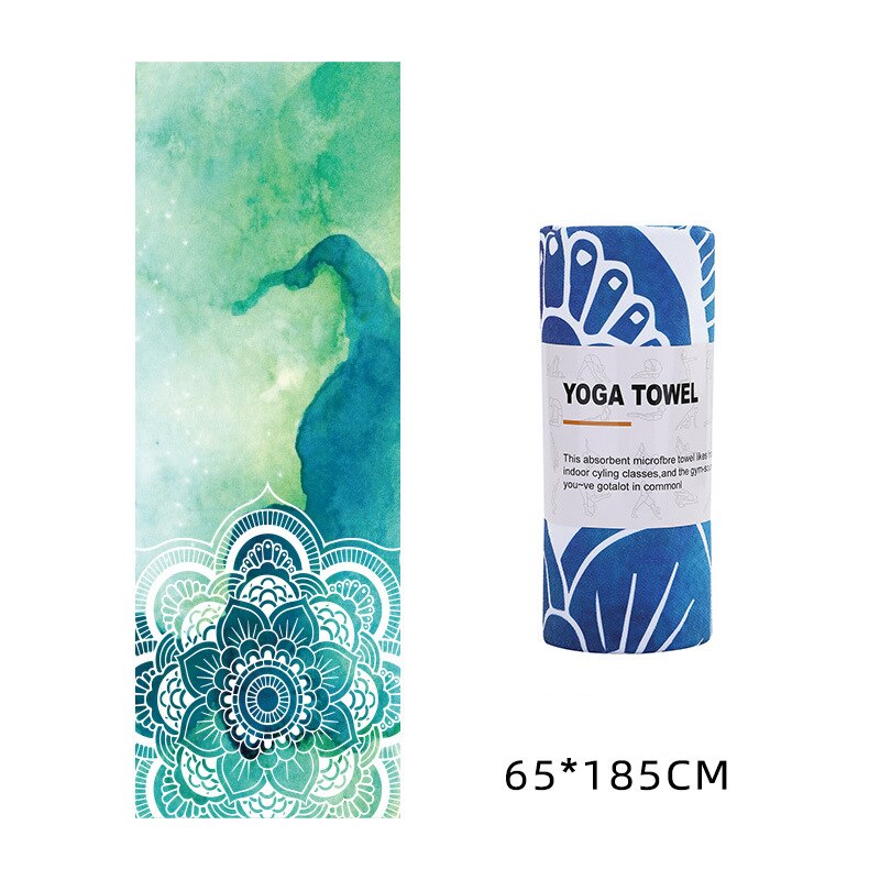Serviette de Yoga 183*63cm tapis de Yoga imprimé microfibre serviette de sueur antidérapante couverture de tapis d'entraînement de Fitness pour couvertures de Yoga de gymnastique Pilates 