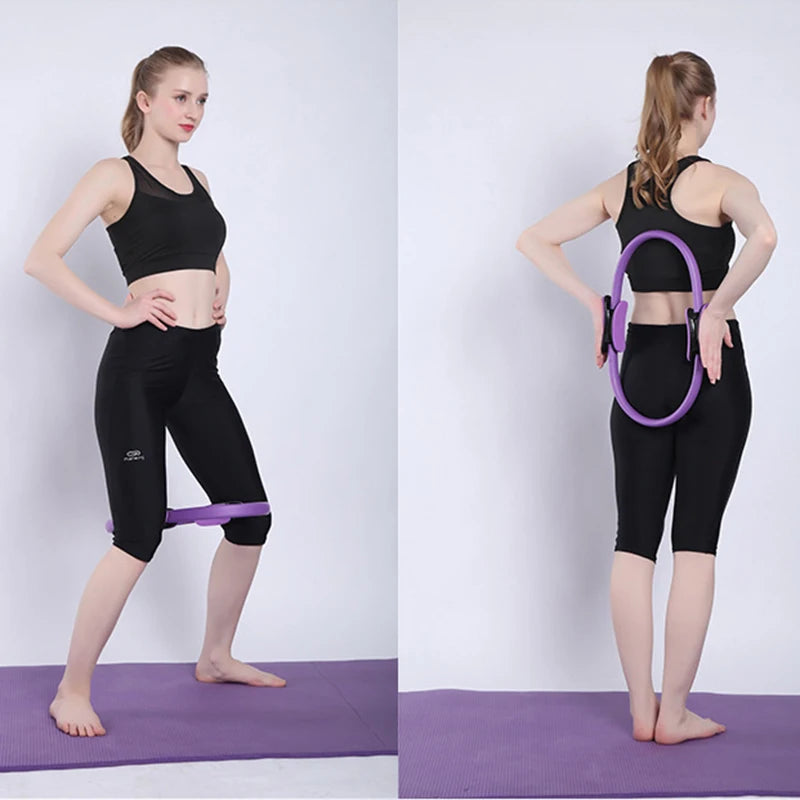 Anneau de Yoga anneau d'entraînement sportif femmes accessoires de Fitness cercle de résistance cinétique confortable Portable Yoga Pilates cercle