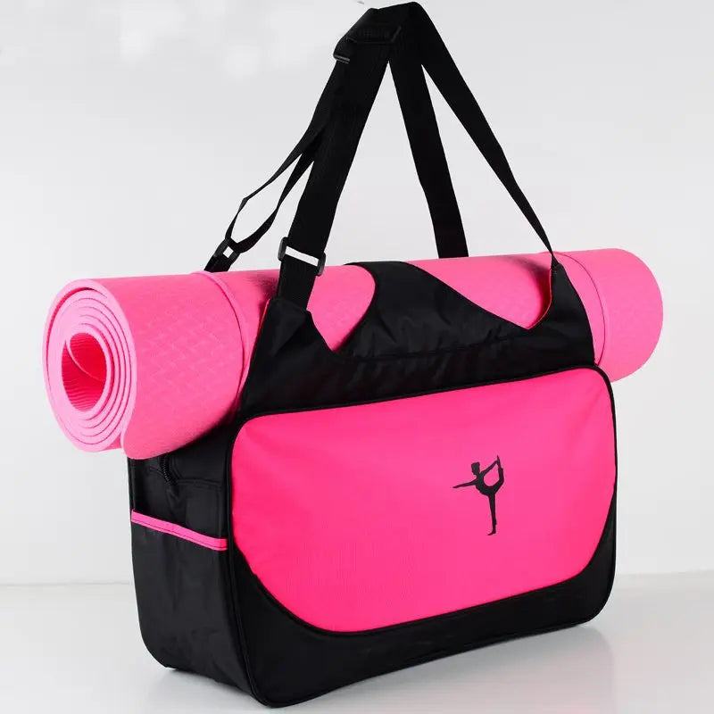 Yoga Mat Backpack - Multifunctional Cothes Yoga Bag - Waterproof - 48*24*16cm(Size) [Yoga Mat not included]